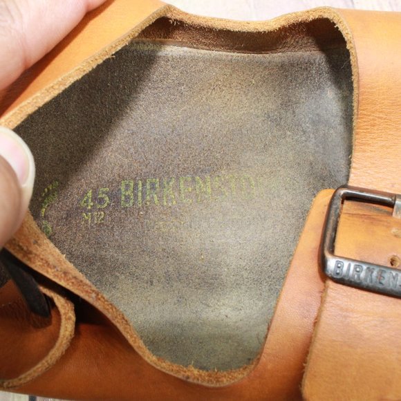 Birkenstock Arizona Oiled Brown Leather Soft Footbed Sandals Size 12 / 45 - Picture 7 of 9